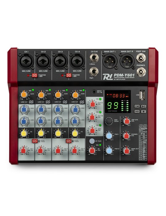 PDM-Y601 Mezclador de estudio 6-Ch