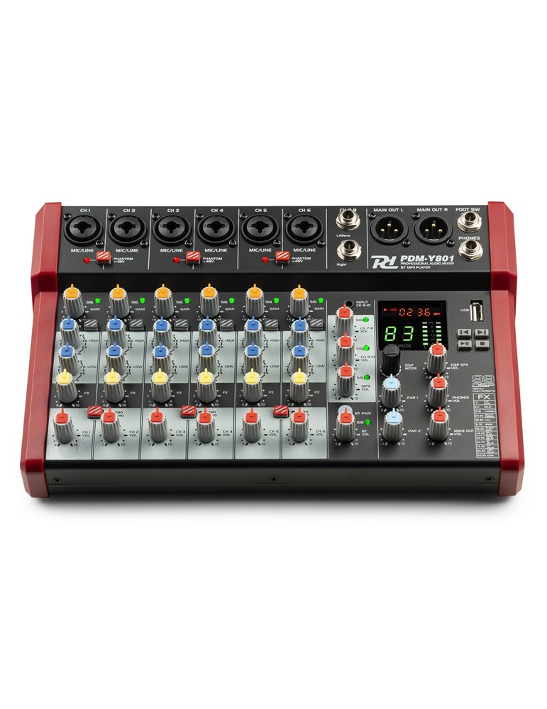 PDM-Y801 Mezclador de estudio 8-Ch