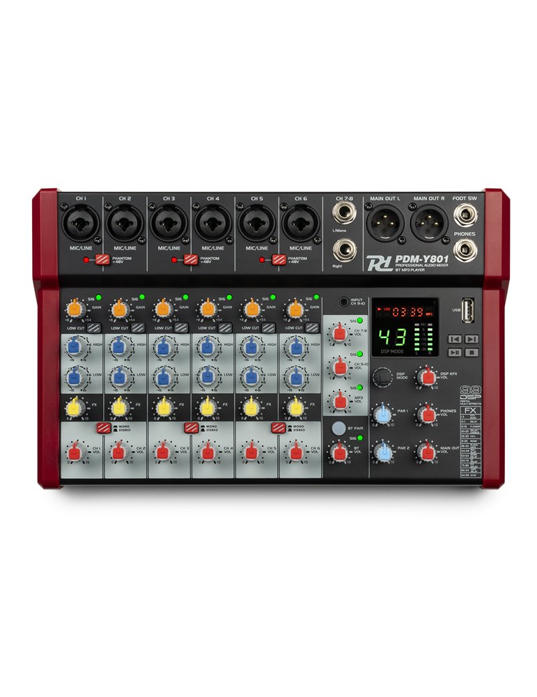 PDM-Y801 Mezclador de estudio 8-Ch