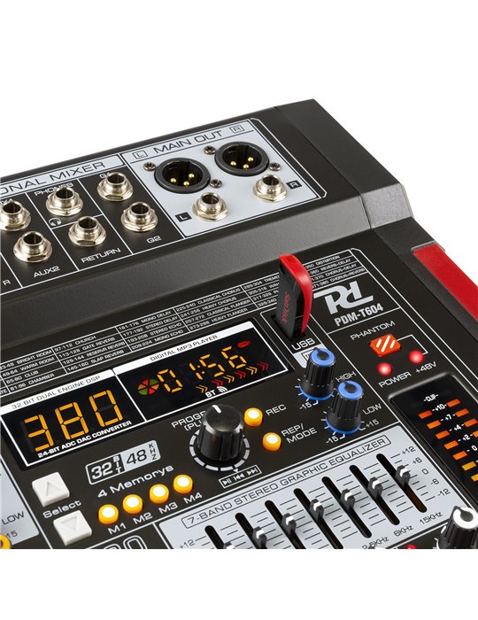 PDM-T604 Mezclador de directo 6 canales DSP/MP3