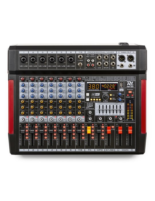 PDM-T804 Mezclador de directo 8 canales DSP/MP3