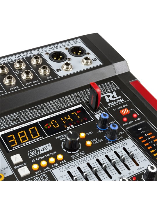 PDM-T804 Mezclador de directo 8 canales DSP/MP3