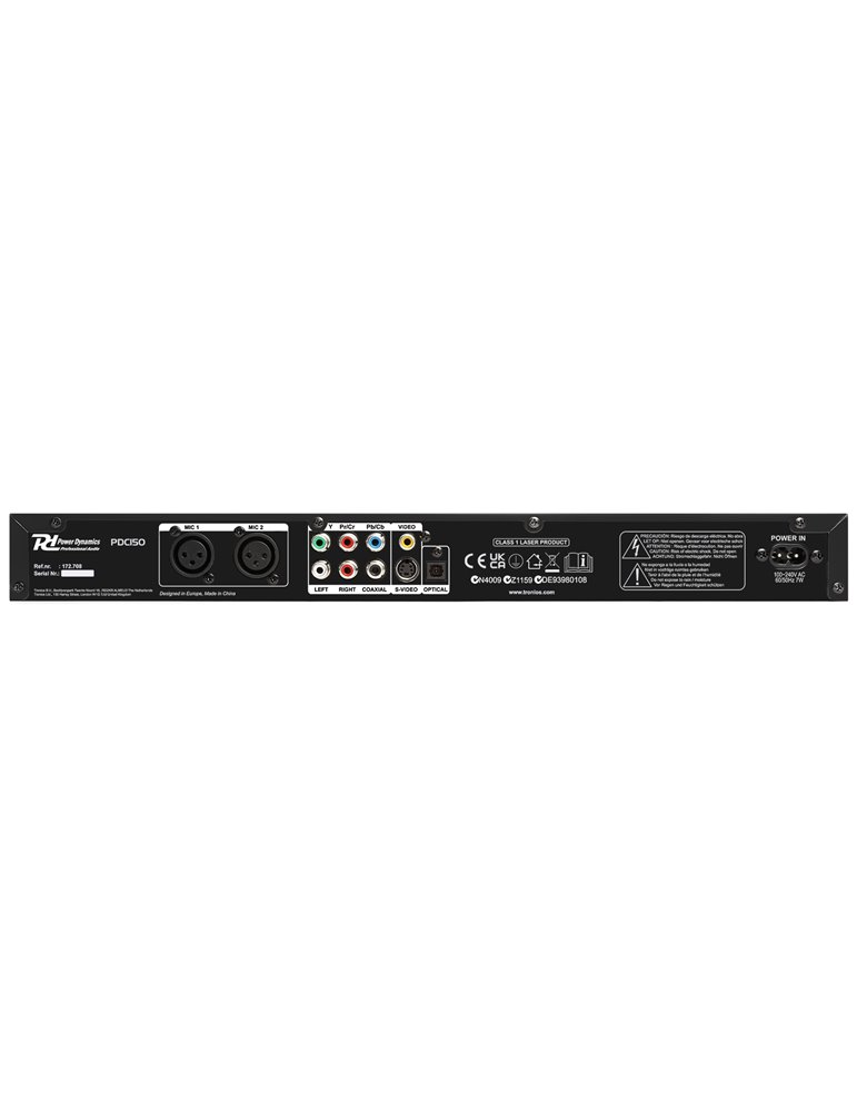PDC150 Reproductor DVD de 19" con CD+G y USB
