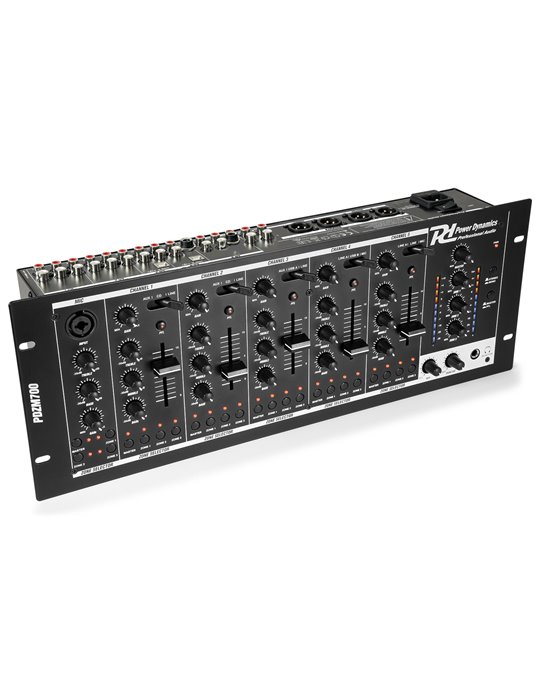 PDZM700 Mezclador instalacion de 6 canales USB 4 zonas