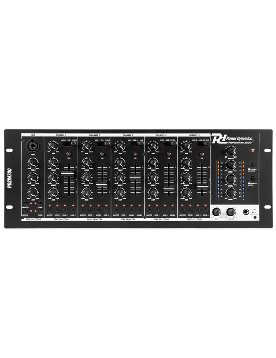 PDZM700 Mezclador instalacion de 6 canales USB 4 zonas