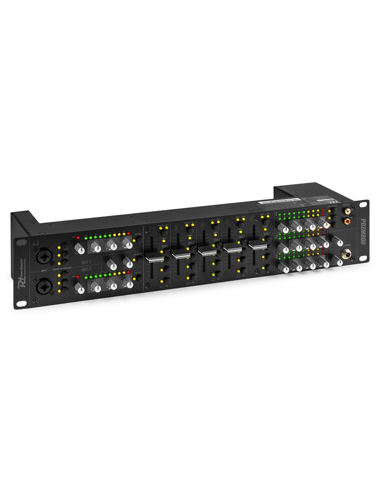 PDZM800 Mezclador de instalación de 7Ch con 3 zonas