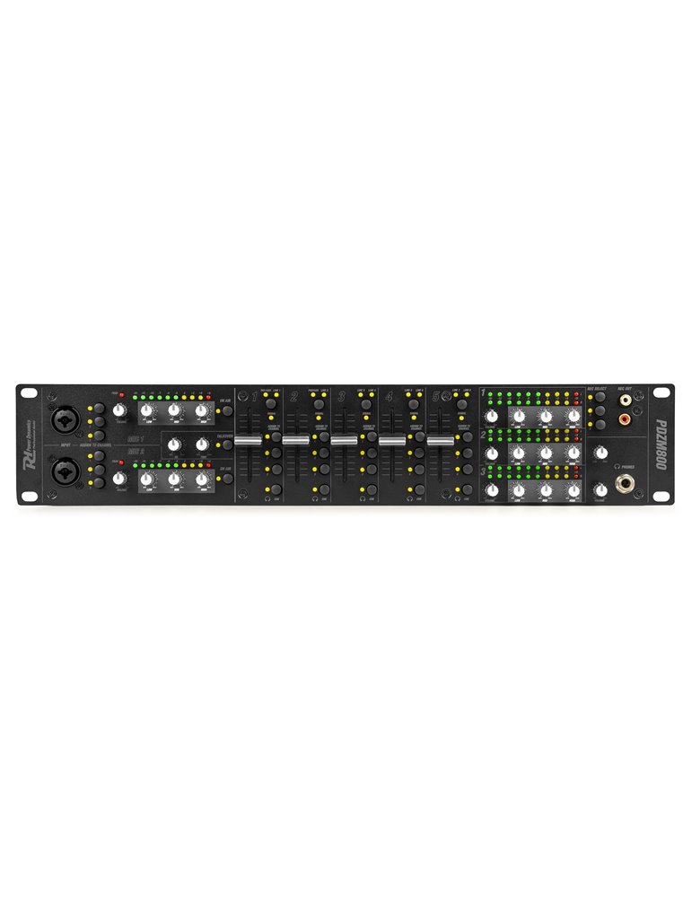PDZM800 Mezclador de instalación de 7Ch con 3 zonas