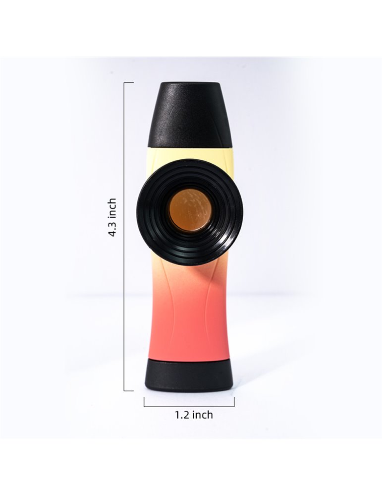 Kazoo Ripple Phono Kazoo plástico amarillo/rojo