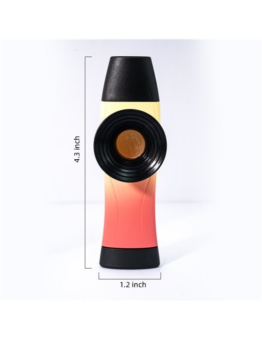 Kazoo Ripple Phono Kazoo plástico amarillo/rojo