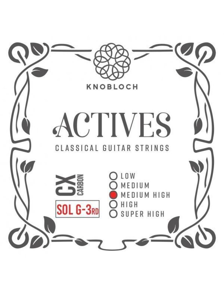 Cuerda 3ª Knobloch Clásica Actives CX Carbon Medium High Tens 403ACX