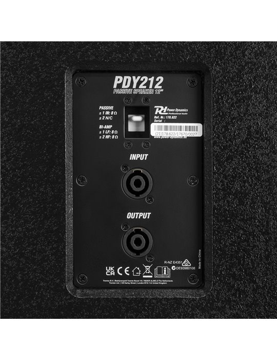 PDY212 Altavoces Pasivos 12” 700W
