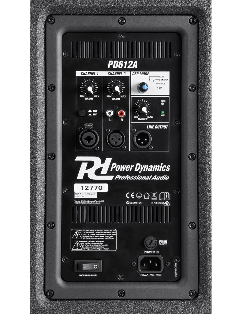 PD612A Bafle Activo 12"