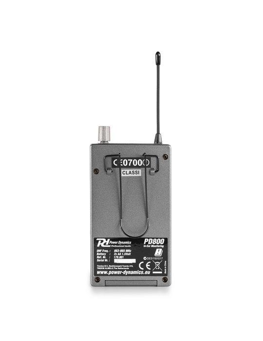 PD800 Sistema de monitor In Ear UHF