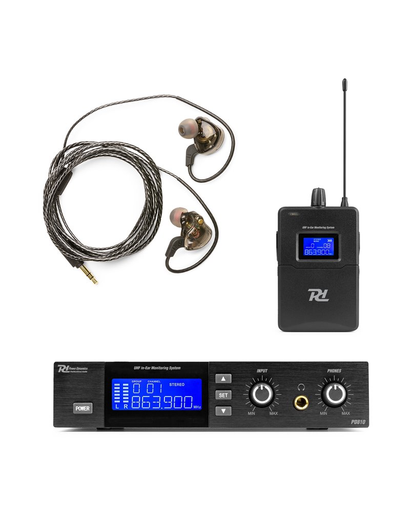 PD810 Sistema monitorización In Ear UHF