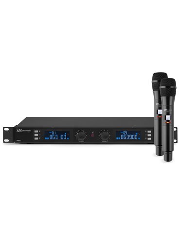 PD632H 2x 20 Canales Digital UHF Micro Inalambrico con 2 micros