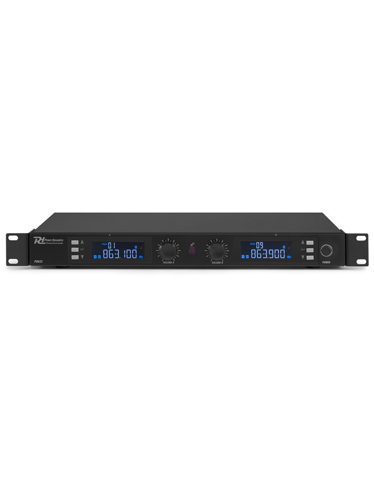 PD632C 2x 20 Canales Digital UHF Microfono inalambrico Combi