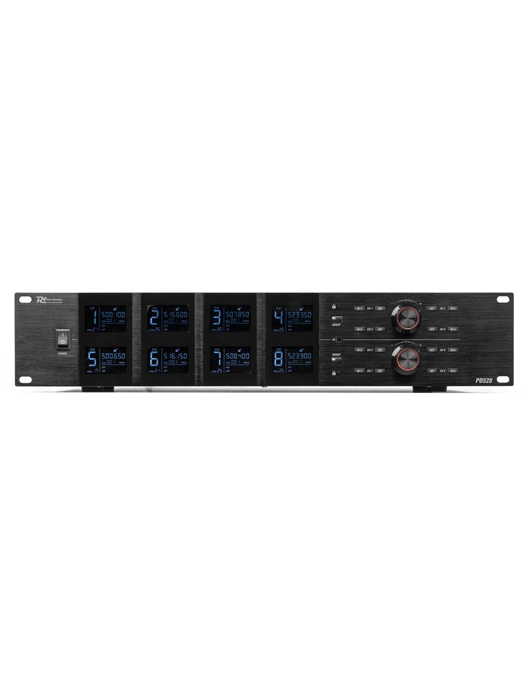 PD528 Set de micrófono inalámbrico UHF con 8 micrófonos de mano