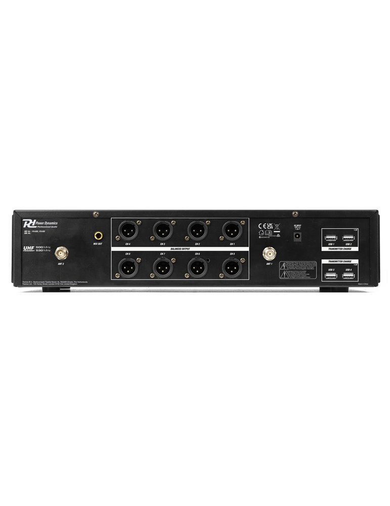 PD528B Juego de micrófono inalámbrico UHF con 8 micrófonos de petaca