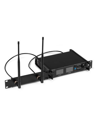 PD522B Juego de micrófono inalámbrico UHF con 2 micrófonos de petaca 2