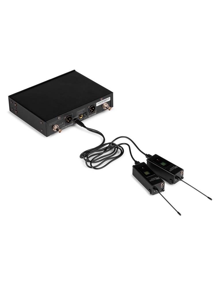 PD522B Juego de micrófono inalámbrico UHF con 2 micrófonos de petaca