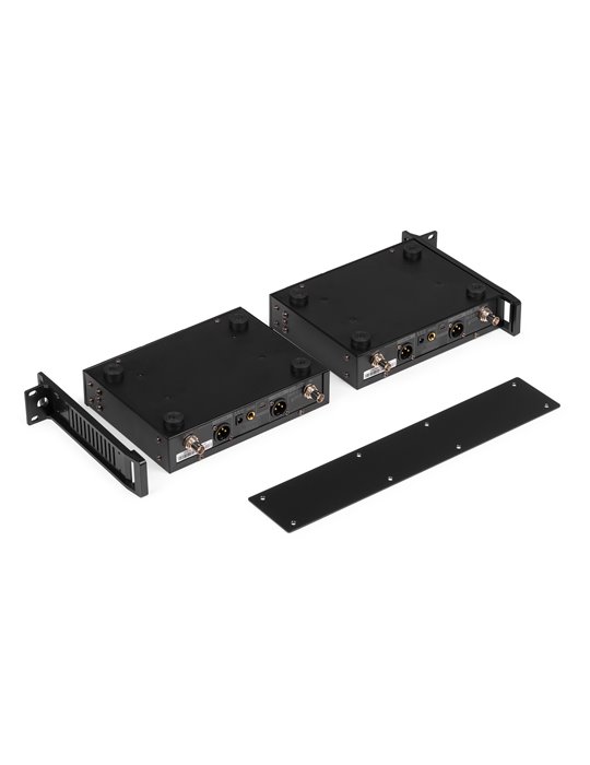 PD522B Juego de micrófono inalámbrico UHF con 2 micrófonos de petaca