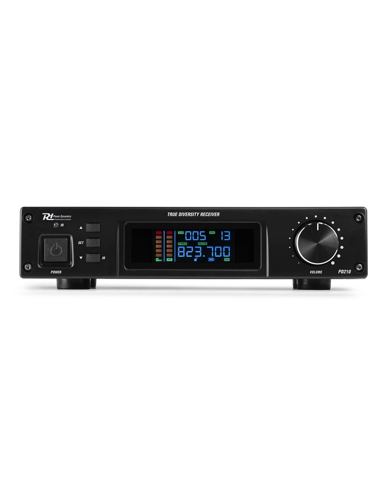 PD210 Micrófono inalámbrico de mano UHF 160-Canales, sistema True Diversity