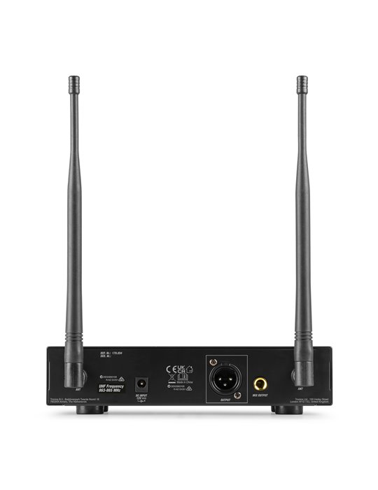 PD210 Micrófono inalámbrico de mano UHF 160-Canales, sistema True Diversity