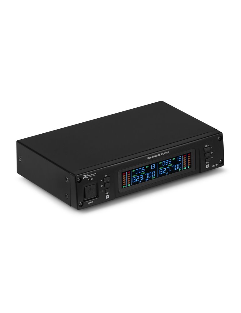 D220B Micrófono inalámbrico de petaca UHF 2x 80-Canales, sistema True Diversity
