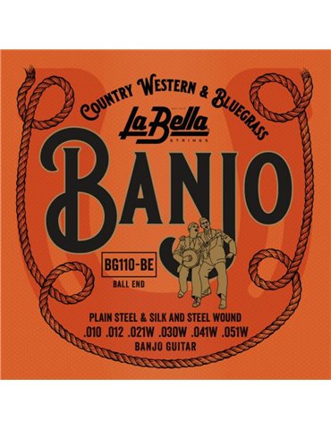 Juego Banjo Guitar La Bella BG-110 (6 cuerdas)