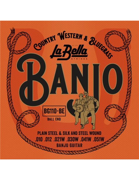 Juego Banjo Guitar La Bella BG-110 (6 cuerdas)