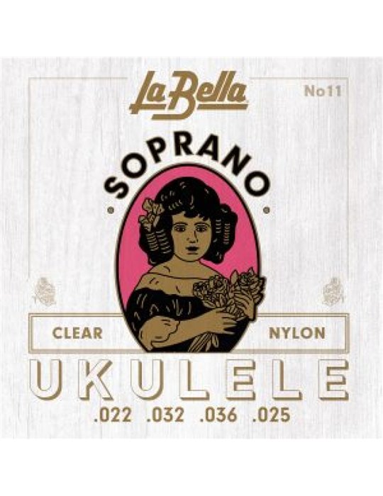 Juego Cuerdas Ukelele Soprano La Bella 11