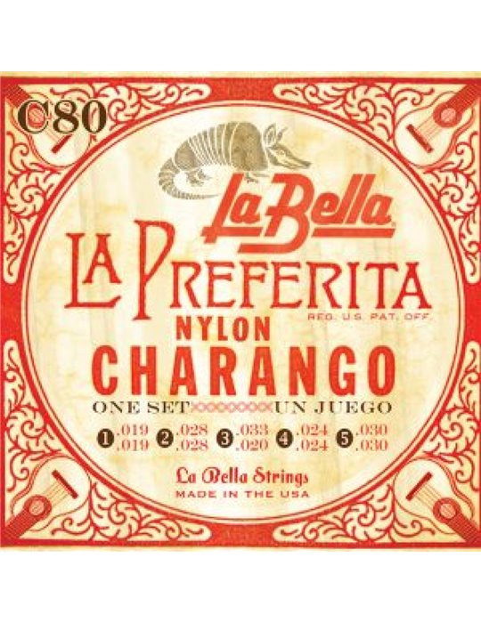 Juego Charango La Bella C-80