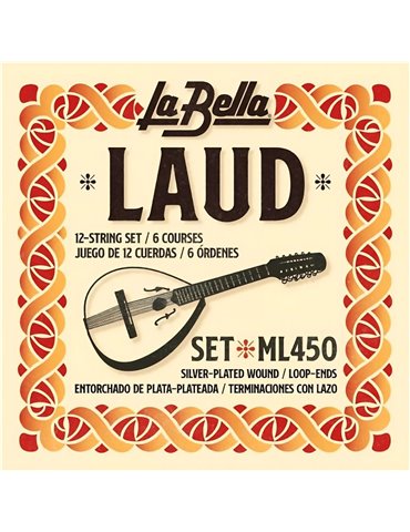 Juego Laúd La Bella ML-450