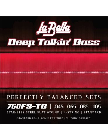 Juego La Bella Bajo Deep Talkin´ Bass Flatwound 760-FS-TB (045-105)