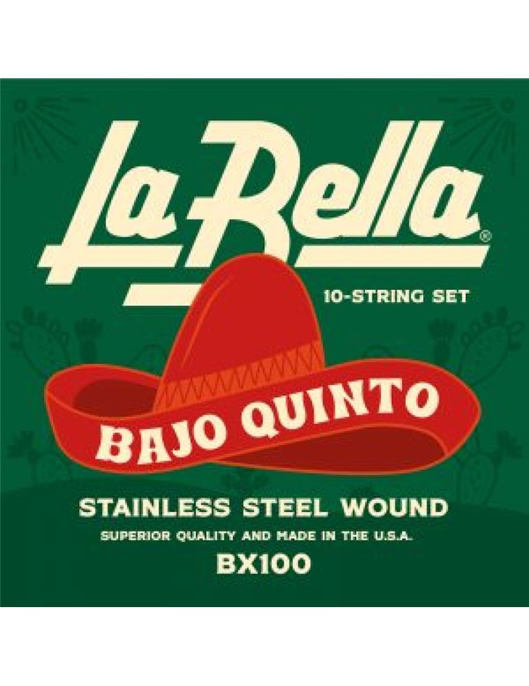 Juego Bajo Quinto La Bella BX-100