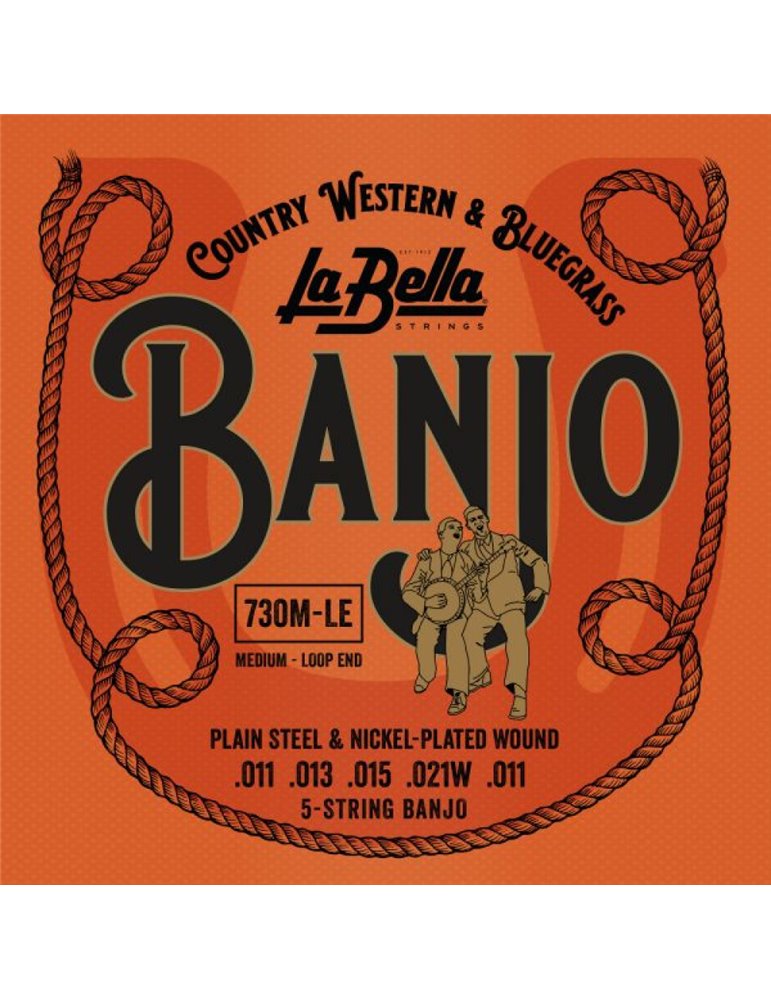 Juego Banjo 5 Cuerdas La Bella 730-M