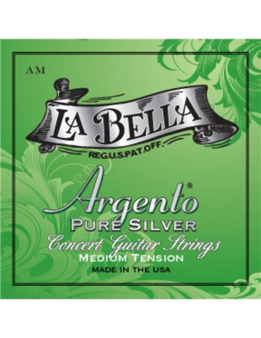 Juego La Bella Argento Pure Silver Medium Clásica AM
