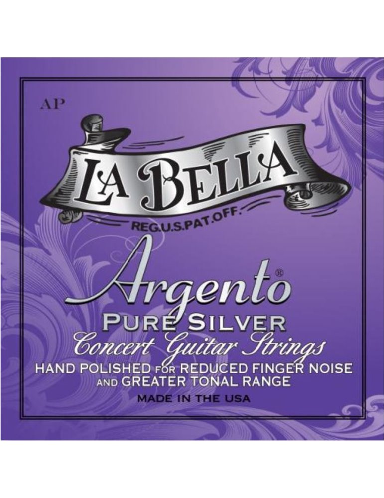 Juego La Bella Argento Pure Silver Hand Polished Medium Clásica AP