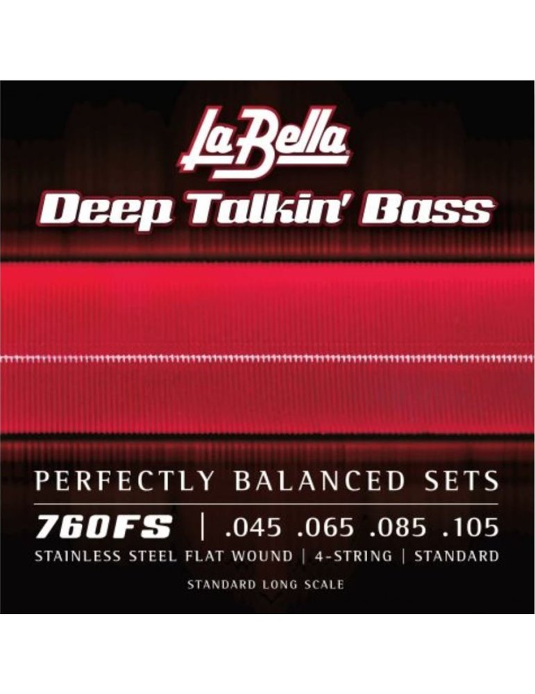 Juego La Bella Bajo Deep Talkin´ Bass Flatwound 760-FS (045-105)
