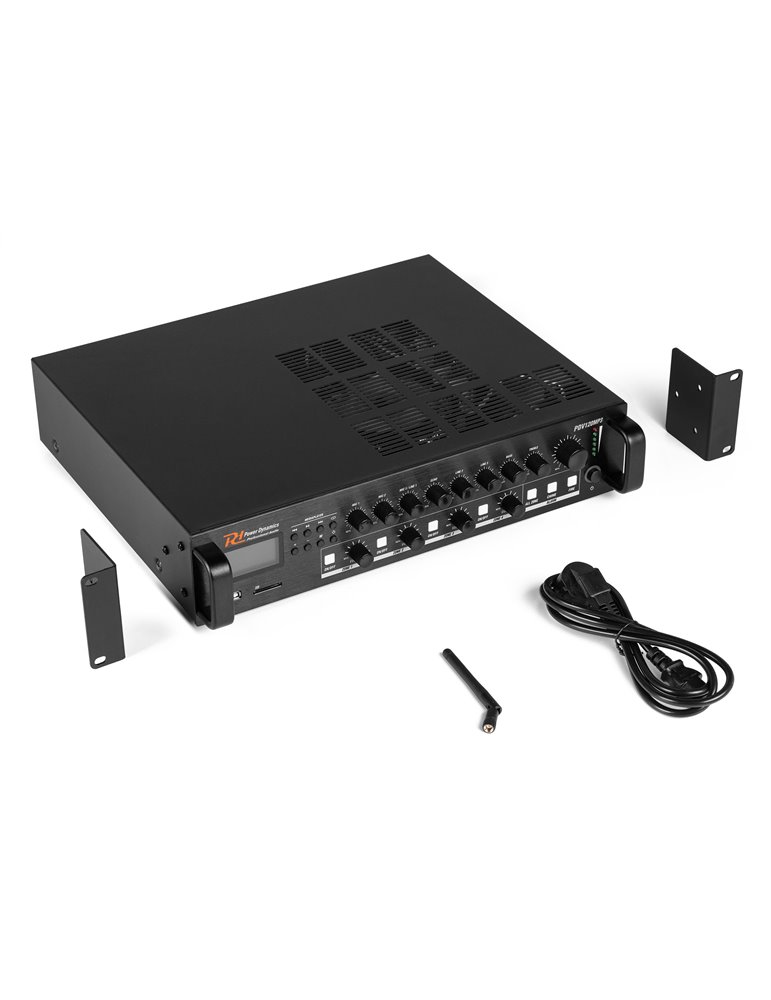 PDV120MP3 PA Mixer Amplifier 120W/100V 4 zones 