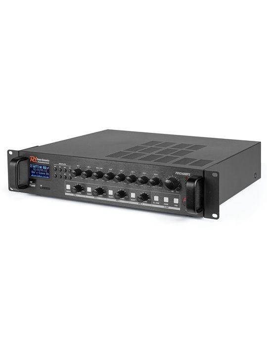 PDV240MP3 PA Mixer Amplifier 240W/100V 4 zones 