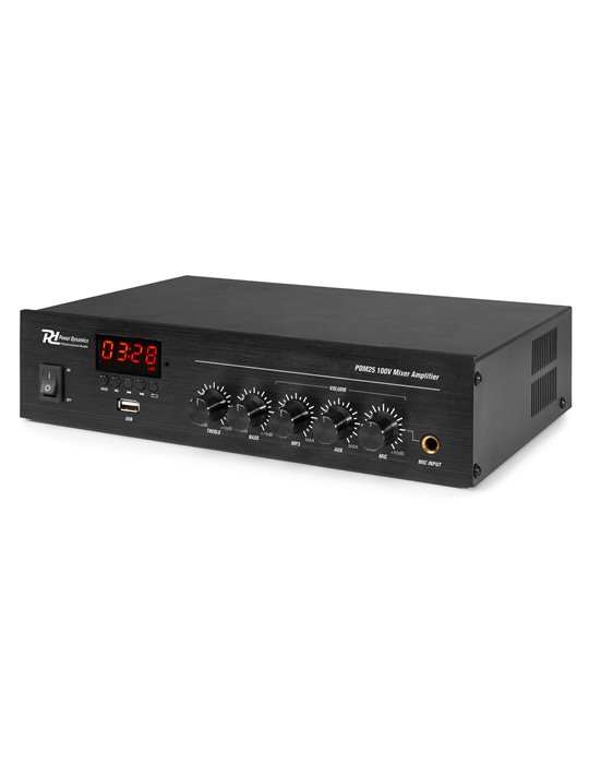 PDM25 Mezclador – Amplificador 100V con BT y reproductor media 25W