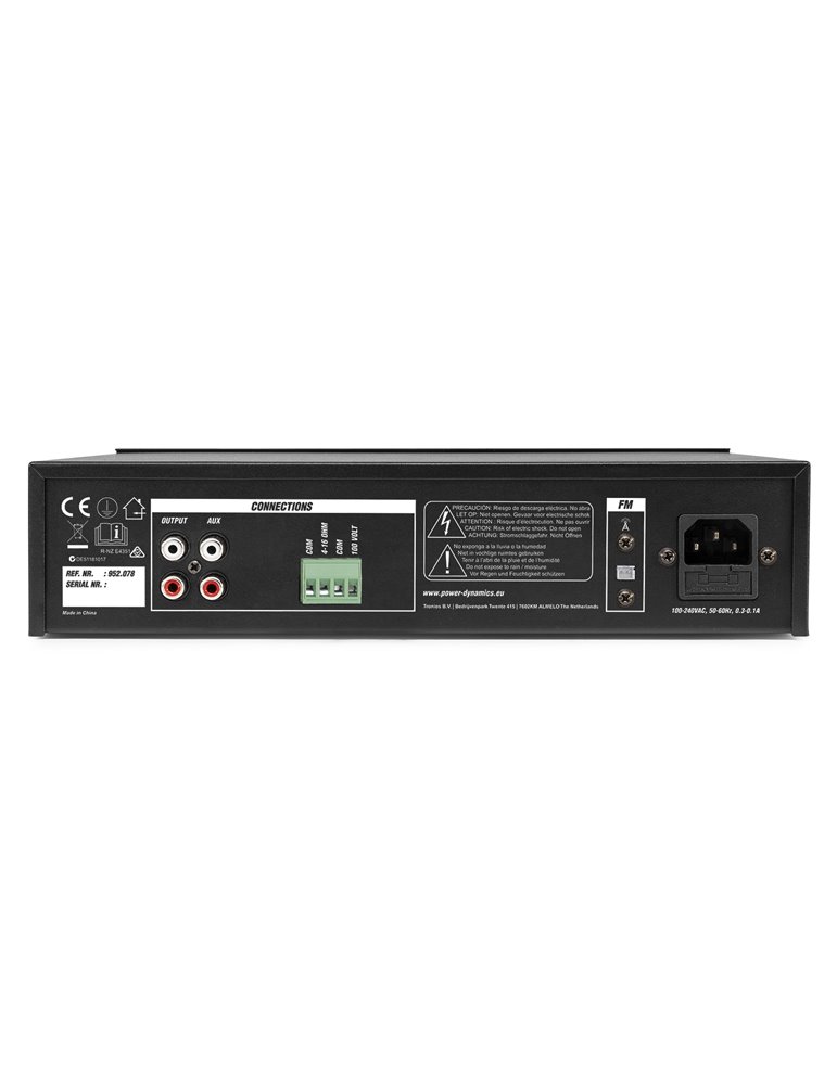 PDM45 Mezclador – Amplificador 100V con BT y reproductor media 45W