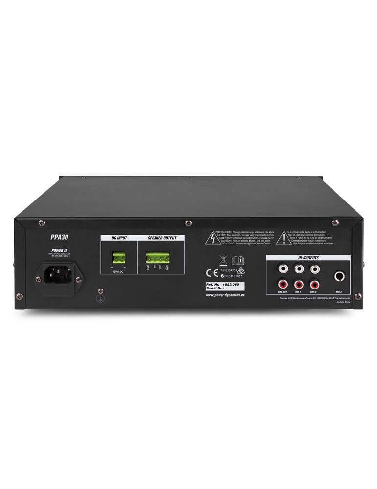 PPA30 Mezclador amplificador 100V - 30W