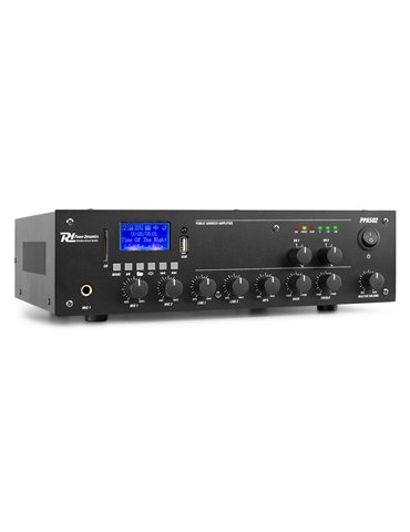 PPA502 Mezclador amplificador 100V - 50W 2 Zonas 2