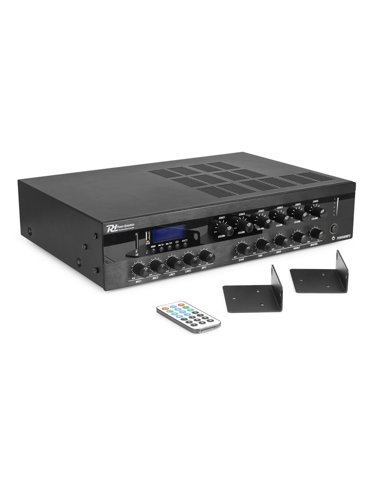 PDW500MP3 Mezclador Amplificado PA 500W/100V 6 zonas