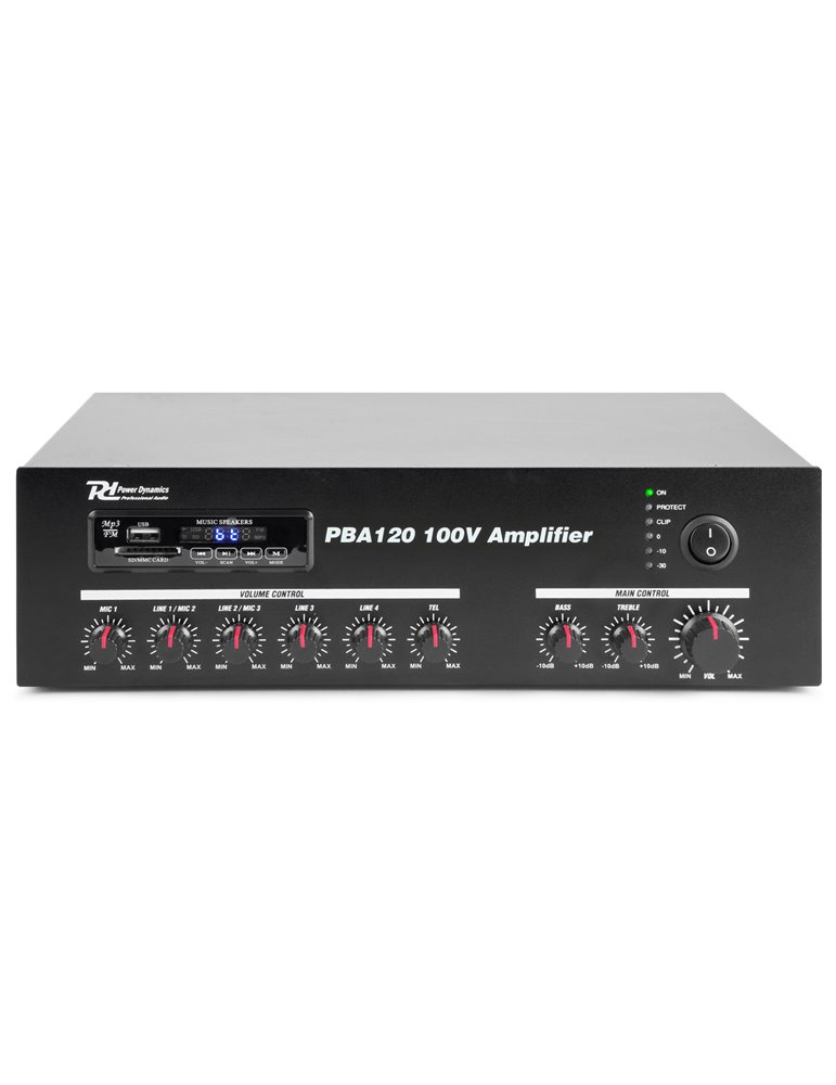PBA120 Amplificador linea 100V 120W