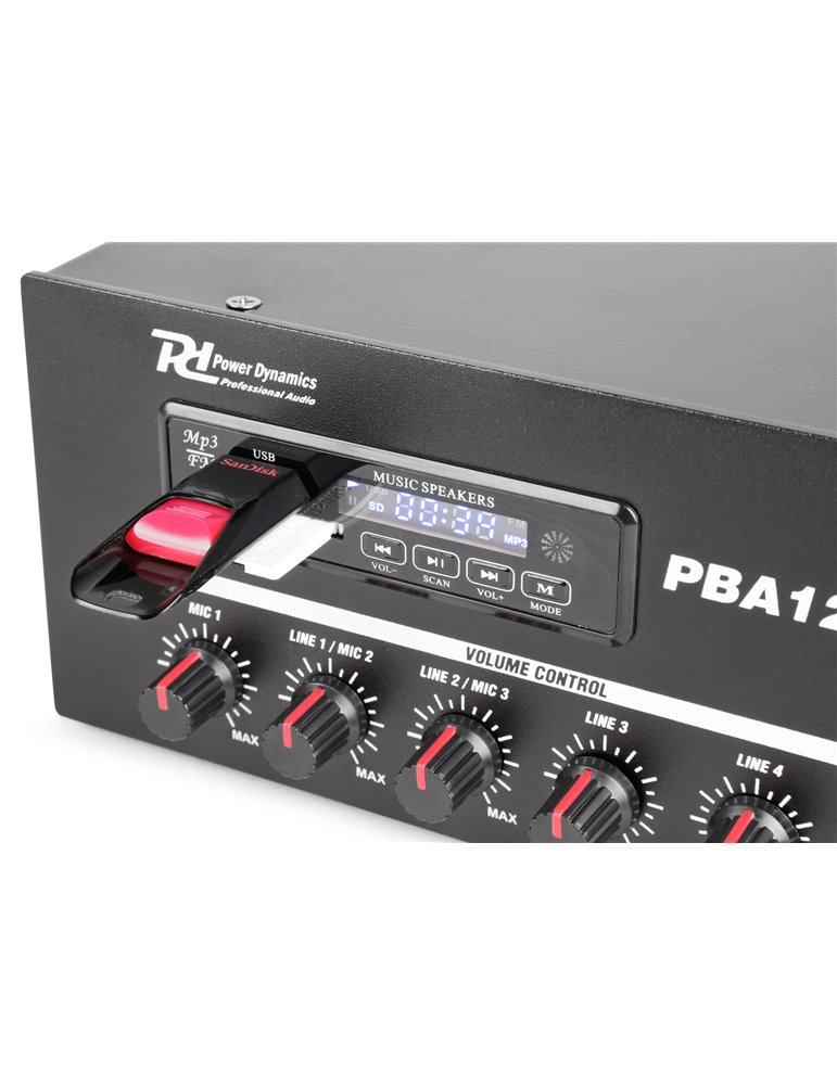 PBA120 Amplificador linea 100V 120W