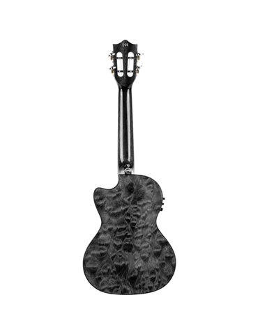 Ukelele Tenor Lanikai QM-BKCET Quilted Maple Electrificado Black 2