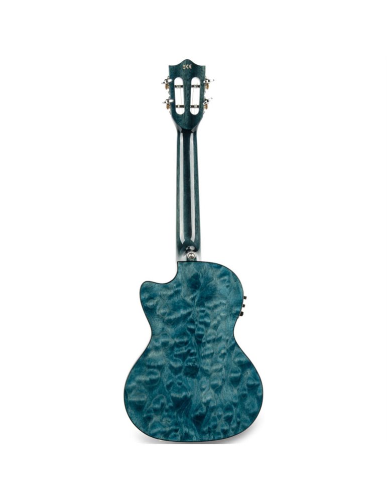 Ukelele Tenor Lanikai QM-BLCET Quilted Maple Electrificado Blue